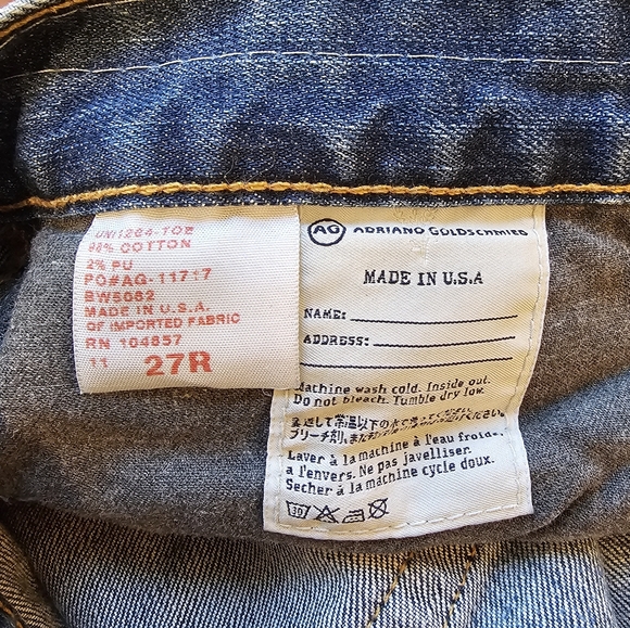 AG Jeans - The Tomboy Relaxed Straight Leg Jeans in 15 Years Soft Wash - Size 27 - Picture 4 of 7